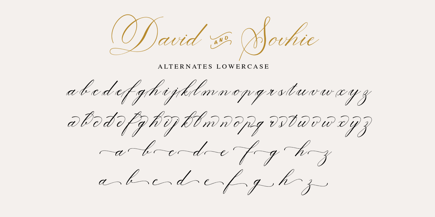 Пример шрифта David And Sovhie Regular